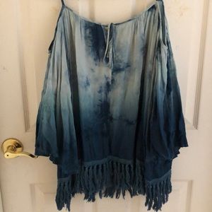 Entro Tie Dye Blue Top
